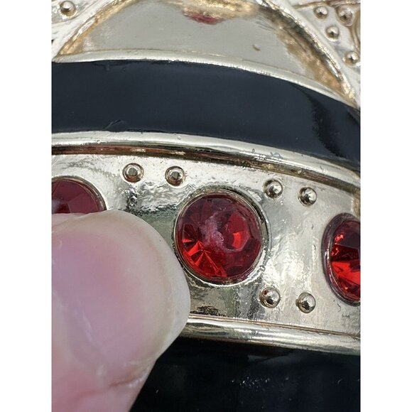 Bumble Bee Purse Shoulder Bag Green Queen Embellished Faux Pearl Rhinestone - Picture 9 of 12